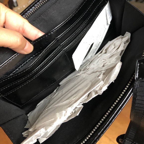 Zara black quilted triple crossbody wallet - Picture 12 of 13